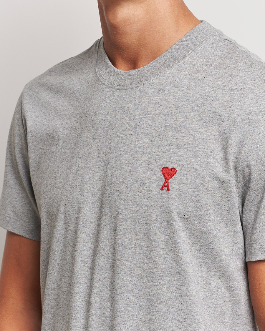 Hombres | Camisetas | AMI | Heart Logo T-Shirt Heather Grey