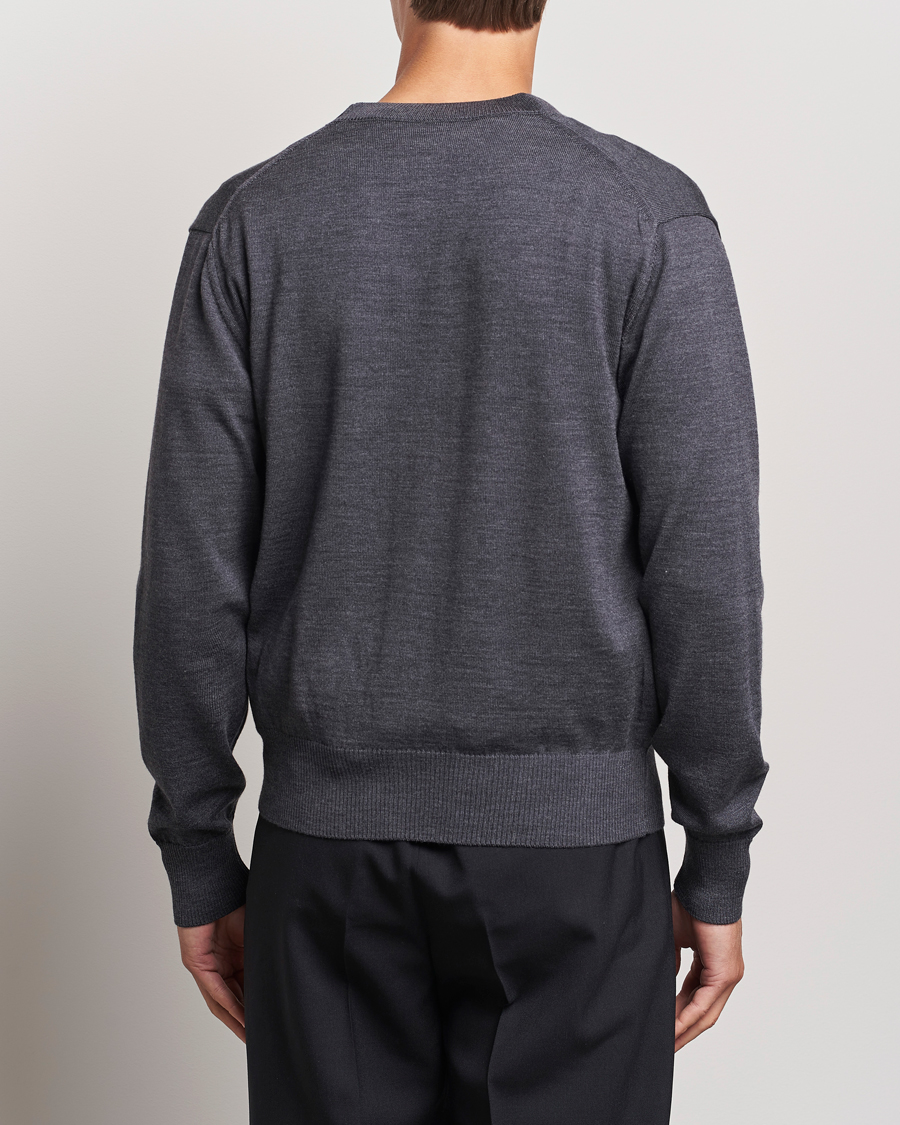 Hombres | Jerséis y prendas de punto | AMI | Heart Logo Cardigan Heather Grey