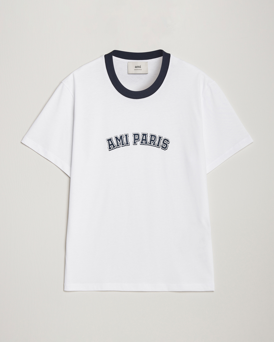 Hombres | Camisetas | AMI | Paris Logo T-Shirt White