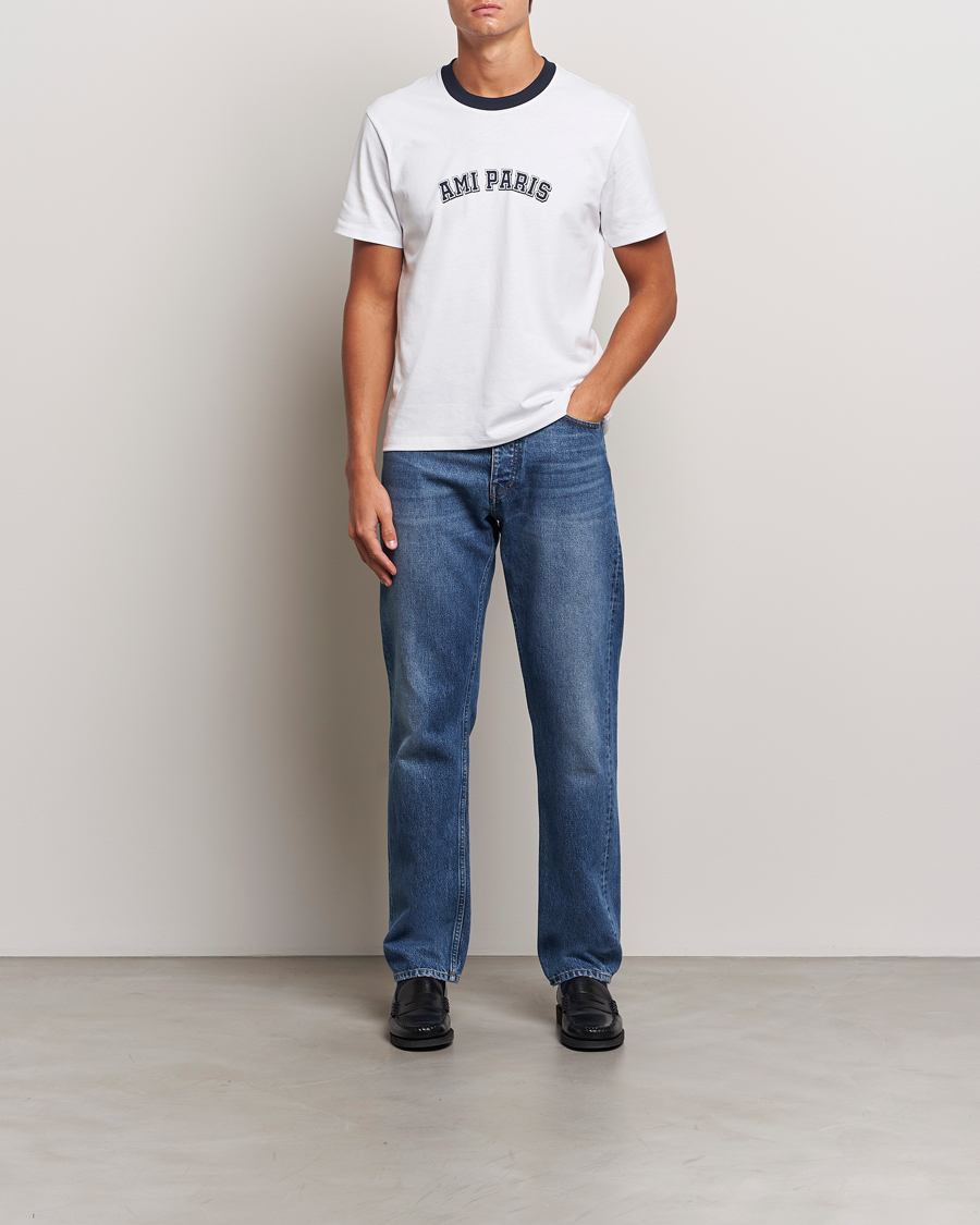 Hombres | Camisetas | AMI | Paris Logo T-Shirt White