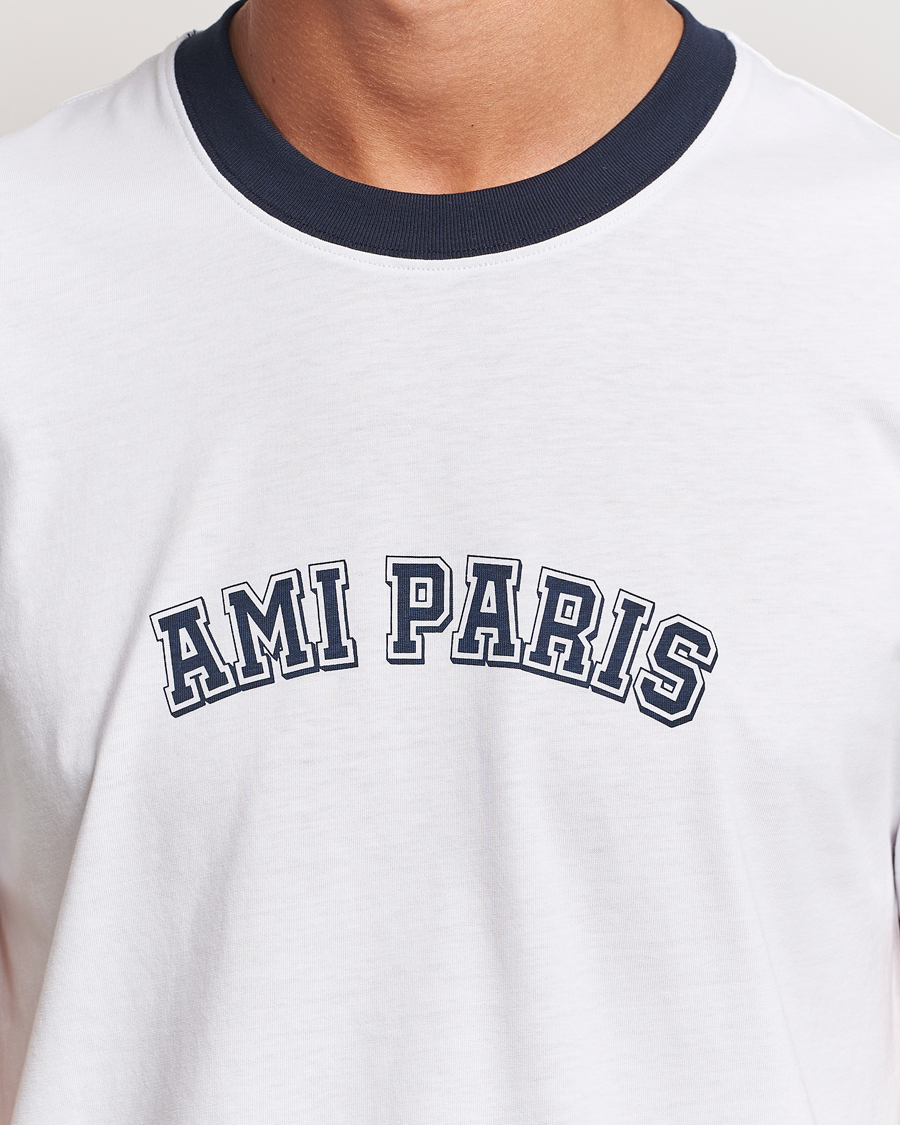 Hombres | Camisetas | AMI | Paris Logo T-Shirt White