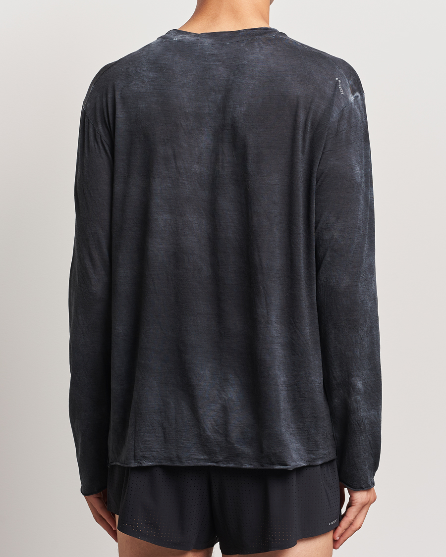 Hombres | Camisetas | Satisfy | CloudMerino Long Sleeve T-Shirt Sun Bleached Black