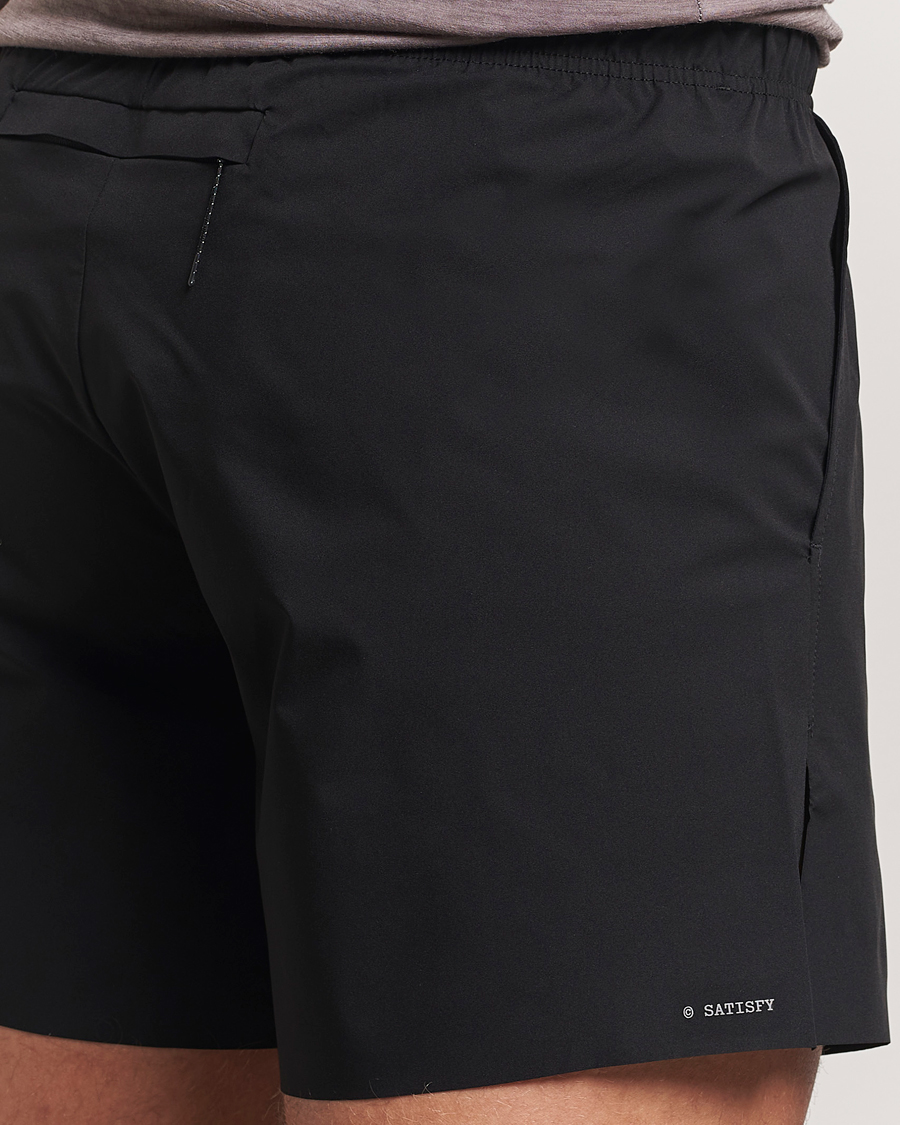 Hombres | Pantalones cortos | Satisfy | PeaceShell 5 Inch Shorts Black