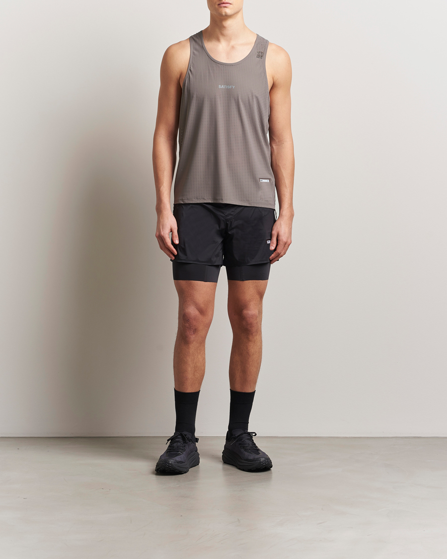 Hombres | Pantalones cortos | Satisfy | TechSilk 8 Inch Shorts Black