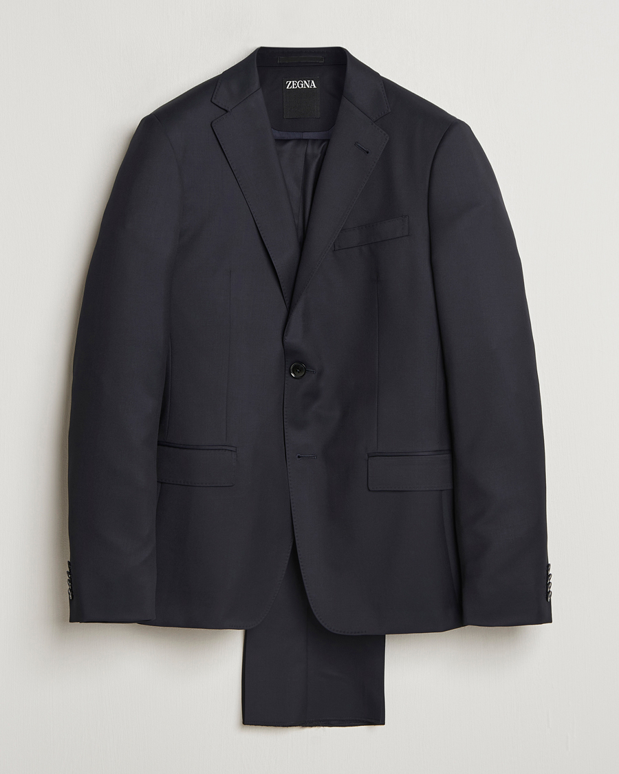 Hombres | Trajes | Zegna | Tailored Wool Suit Midnight