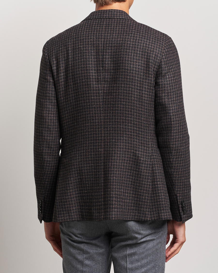 Hombres | Blazers | Zegna | Unconstructed Wool/Cashmere Blazer Brown Check