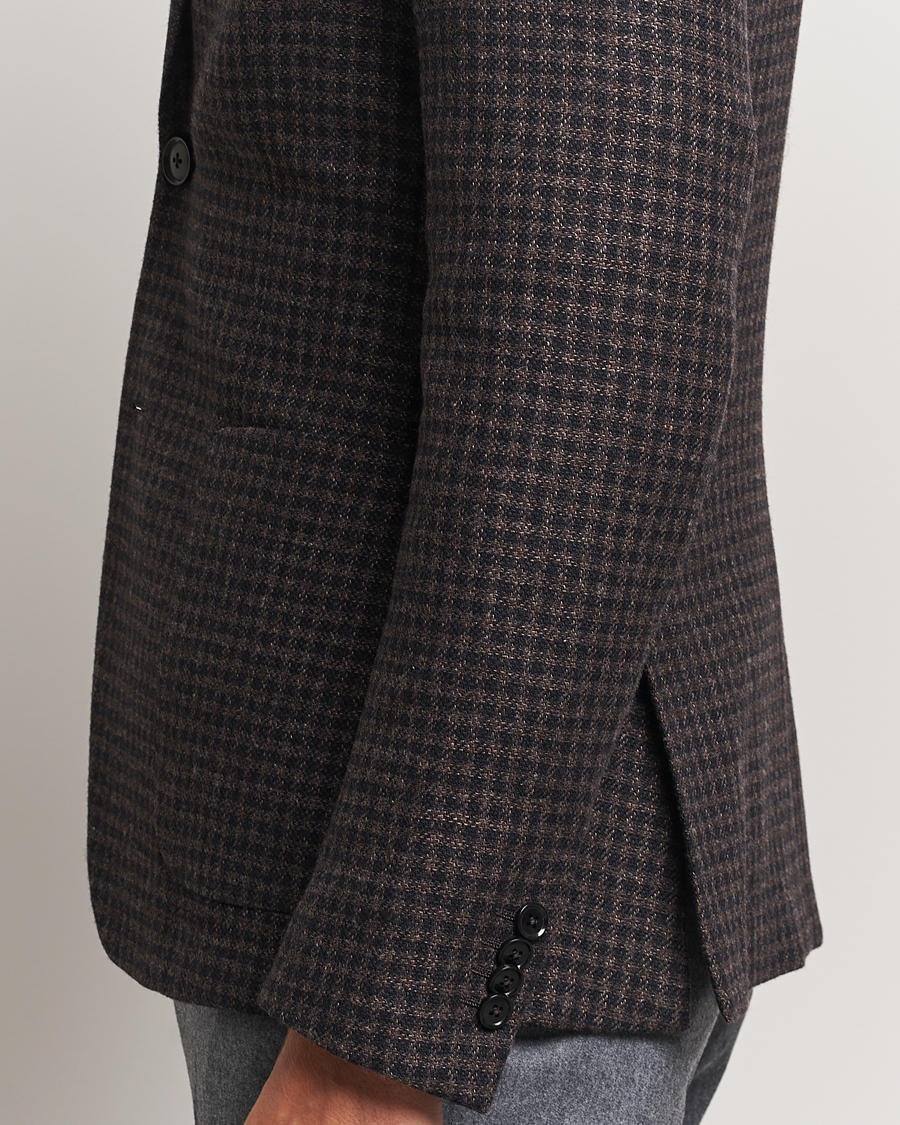 Hombres | Blazers | Zegna | Unconstructed Wool/Cashmere Blazer Brown Check