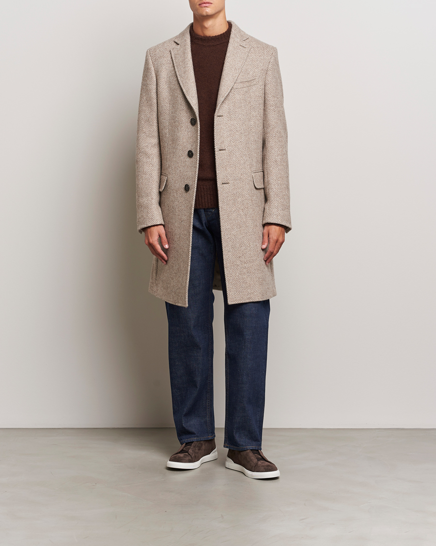 Hombres | Abrigos y chaquetas | Zegna | Wool/Cashmere Double Breasted Coat Beige