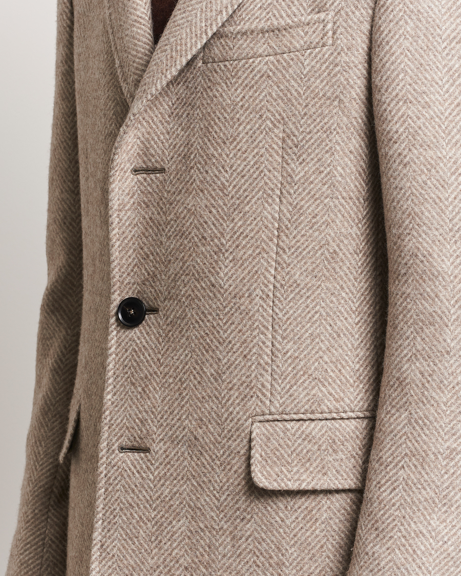 Hombres | Abrigos y chaquetas | Zegna | Wool/Cashmere Double Breasted Coat Beige