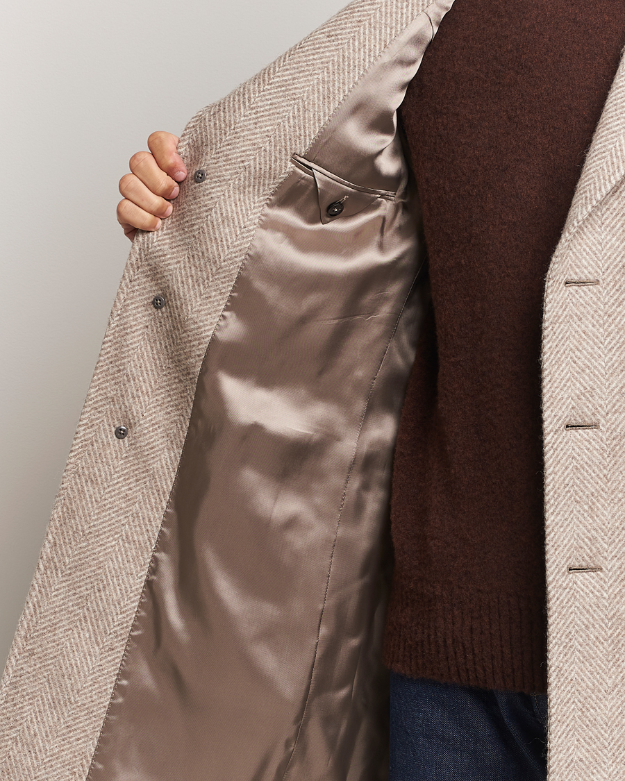 Hombres | Abrigos y chaquetas | Zegna | Wool/Cashmere Double Breasted Coat Beige