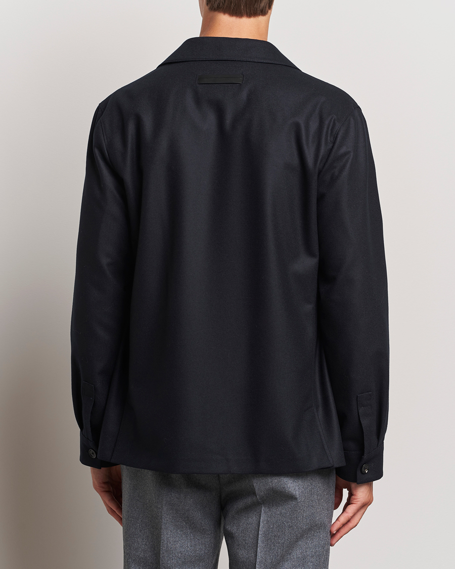 Hombres | Abrigos y chaquetas | Zegna | Flannel Chore Jacket Black