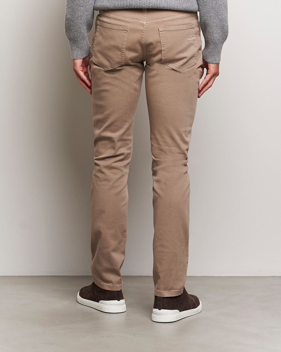 Hombres | Pantalones | Zegna | 5-Pocket Comfort Denim Pants Beige