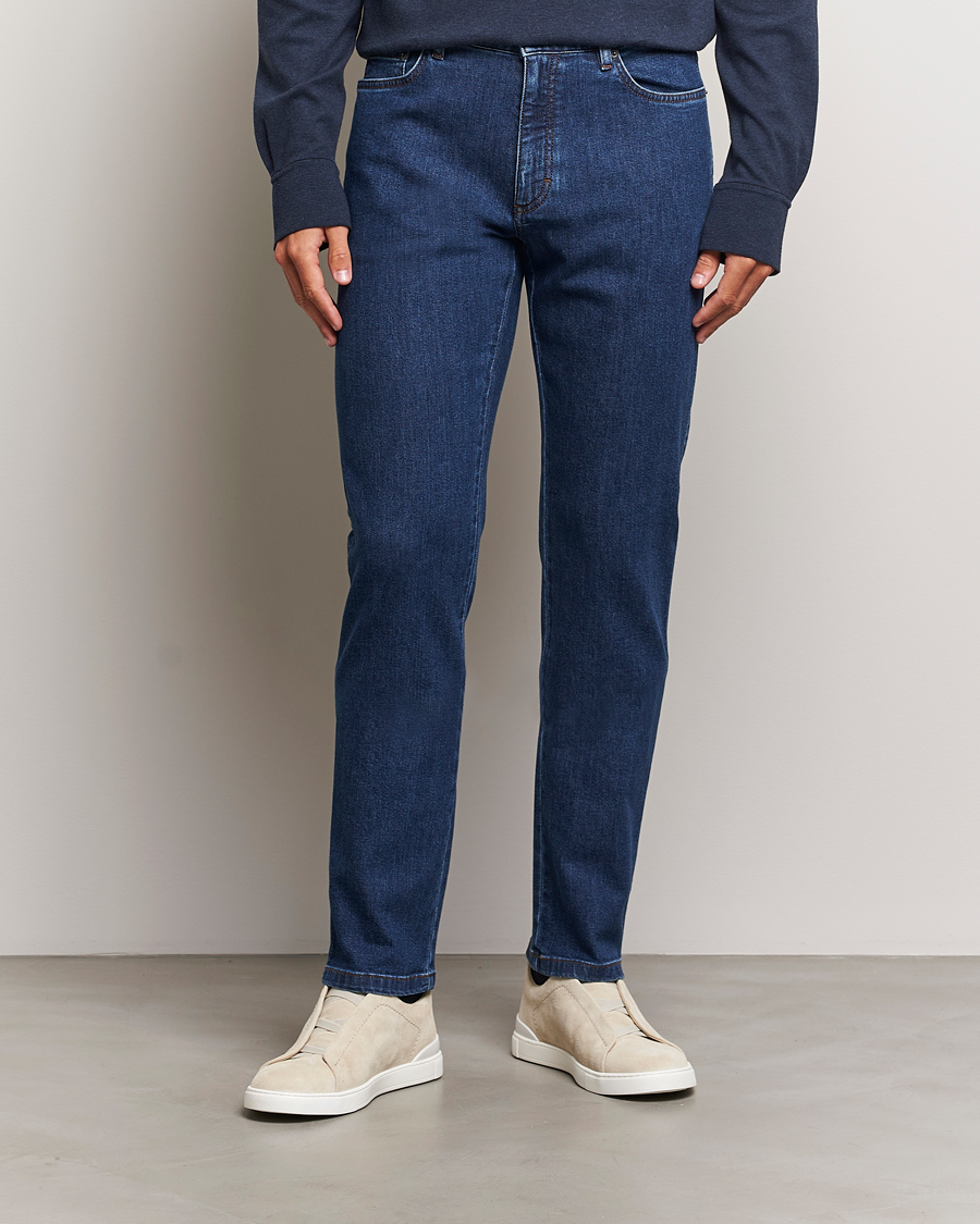Hombres | Vaqueros | Zegna | 5-Pocket Denim Jeans Stone Washed