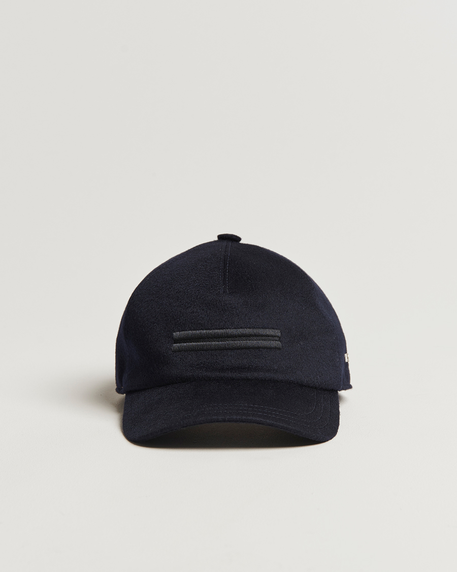 Hombres | Zegna Cashmere Baseball Cap Navy | Zegna | Cashmere Baseball Cap Navy