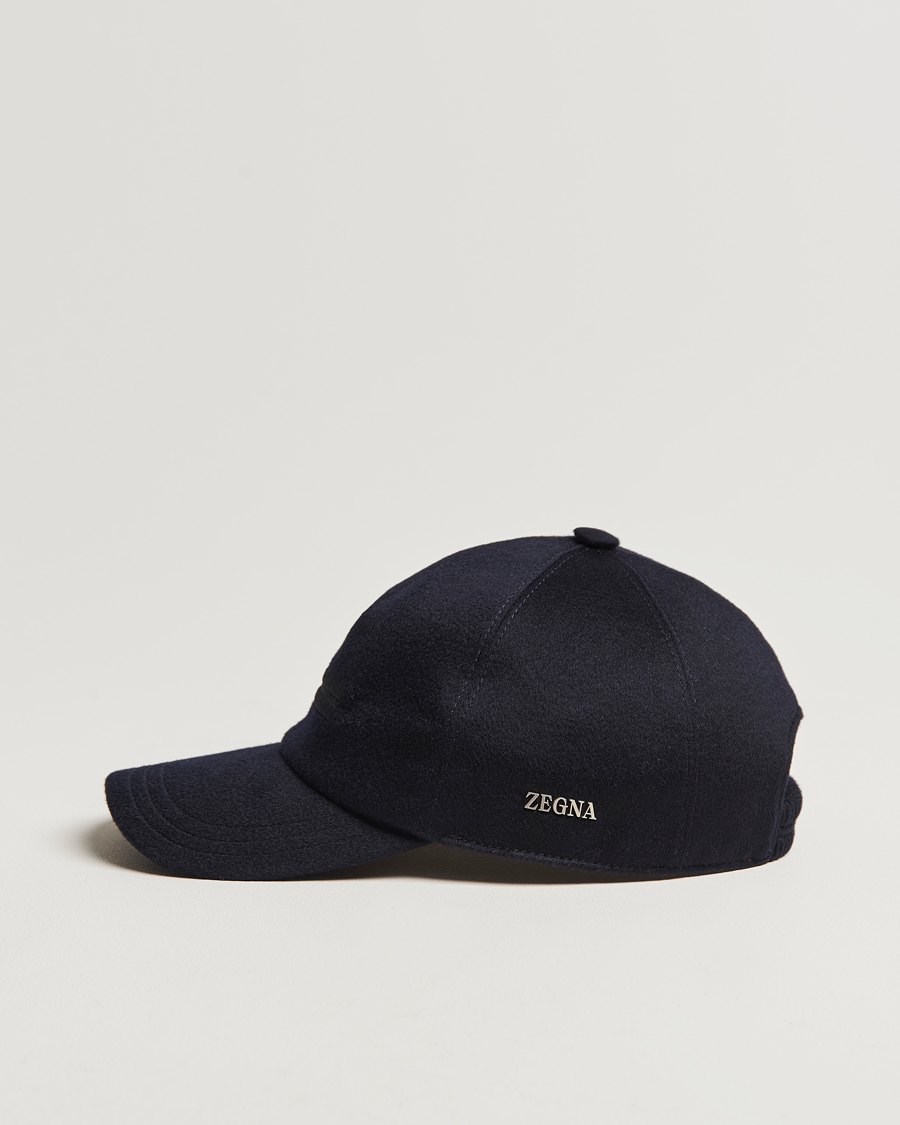 Hombres | Zegna Cashmere Baseball Cap Navy | Zegna | Cashmere Baseball Cap Navy