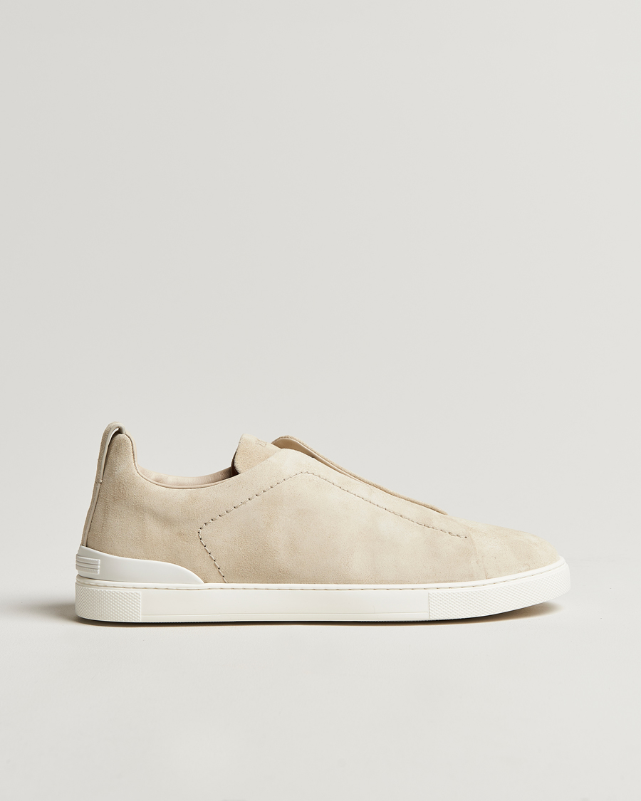 Hombres | Zegna Triple Stitch Sneakers Butter Suede | Zegna | Triple Stitch Sneakers Butter Suede