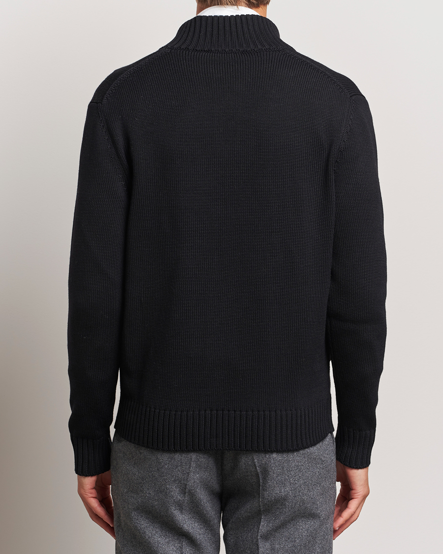 Hombres | Jerséis y prendas de punto | Zanone | Virgin Merino Wool Chioto Cardigan Black