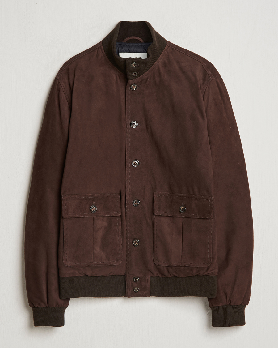 Hombres | Abrigos y chaquetas | Valstar | Goose Down Valstarino Dark Brown Suede