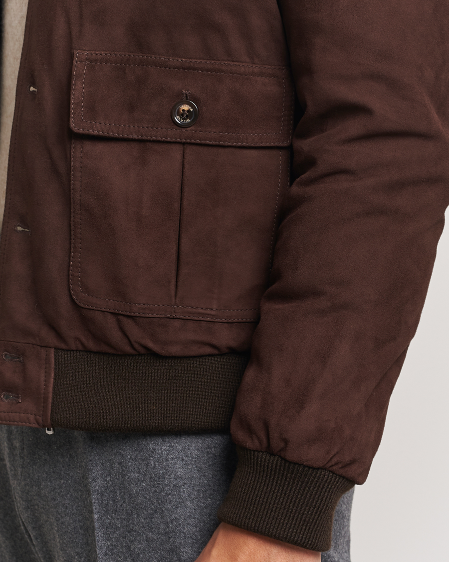 Hombres | Abrigos y chaquetas | Valstar | Goose Down Valstarino Dark Brown Suede