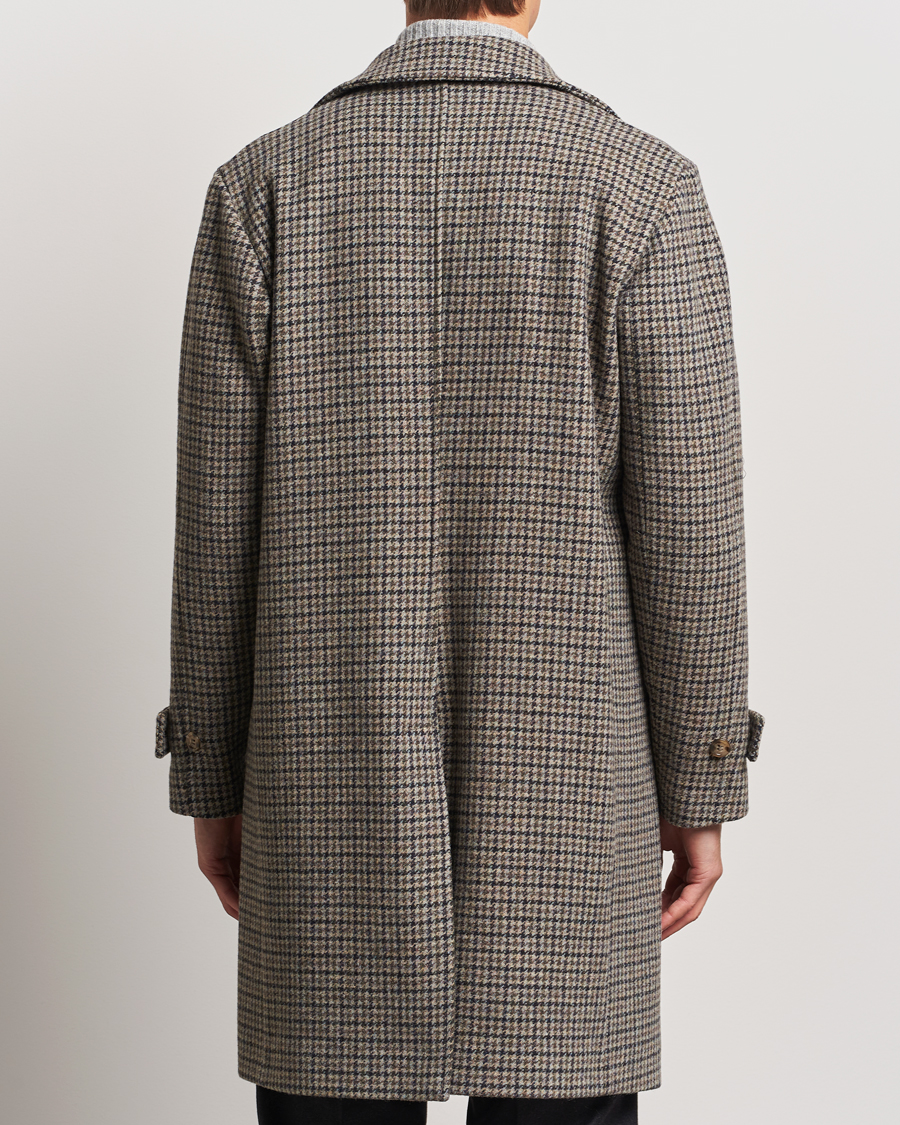 Hombres | Abrigos y chaquetas | Valstar | Marcello Wool Overcoat Grey Houndstooth