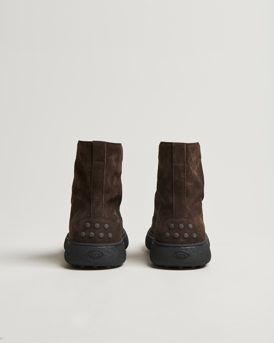 Hombres | Tod's Gommino Winter Boots Dark Brown Suede | Tod's | Gommino Winter Boots Dark Brown Suede