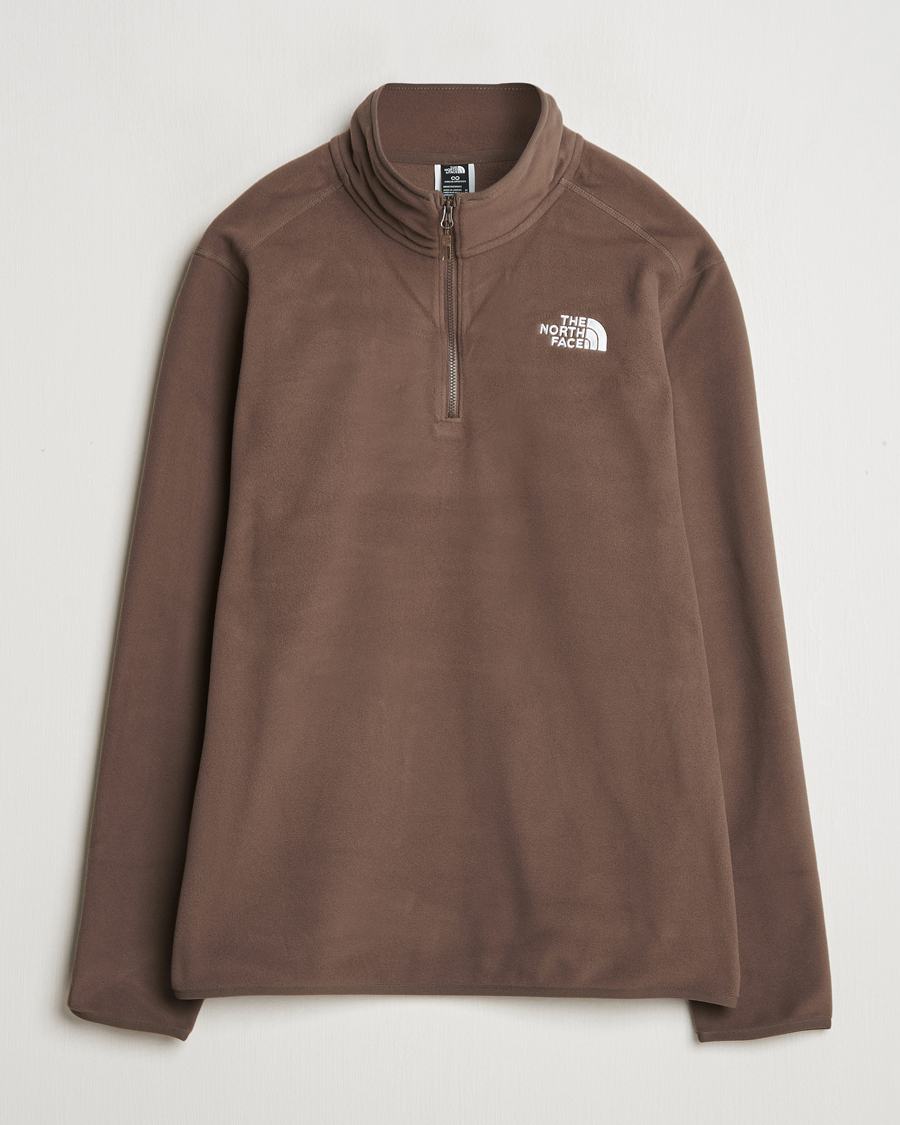 Hombres | Jerséis y prendas de punto | The North Face | 100 Glacier Fleece 1/4 Zip Dark Brown