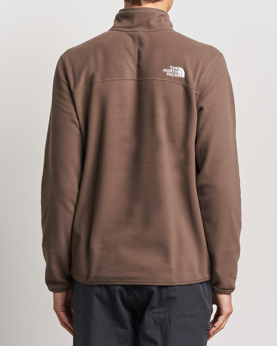 Hombres | Jerséis y prendas de punto | The North Face | 100 Glacier Fleece 1/4 Zip Dark Brown