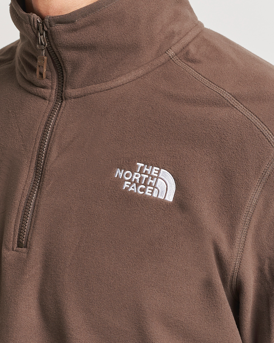 Hombres | Jerséis y prendas de punto | The North Face | 100 Glacier Fleece 1/4 Zip Dark Brown