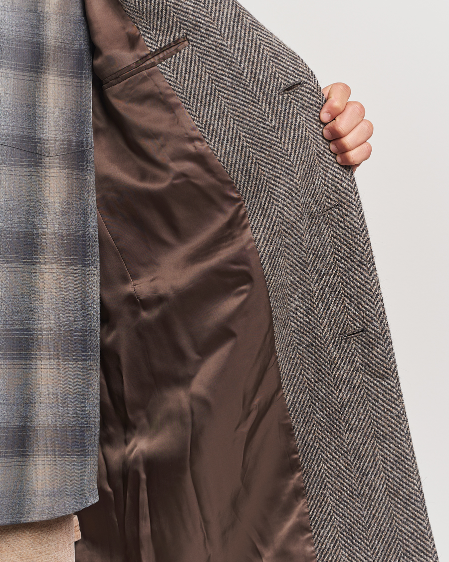 Hombres | Abrigos y chaquetas | Auralee | Wool Tweed Chesterfield Coat Khaki