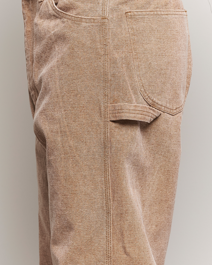 Hombres | Pantalones | Auralee | Washed Canvas Pants Light Brown