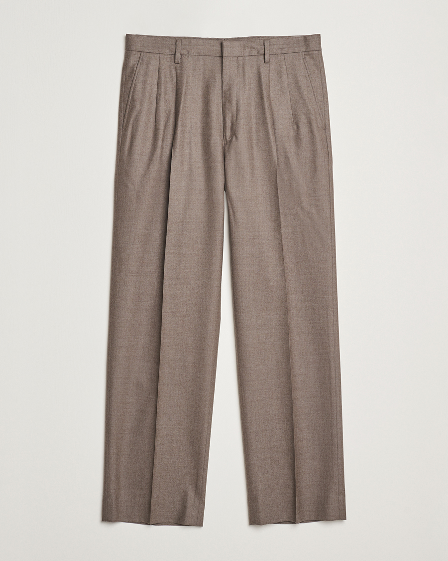 Hombres | Pantalones | Auralee | Superlight Wool Slacks Top Brown