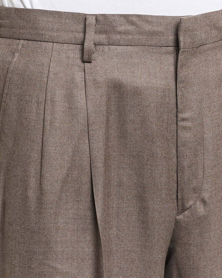 Hombres | Pantalones | Auralee | Superlight Wool Slacks Top Brown