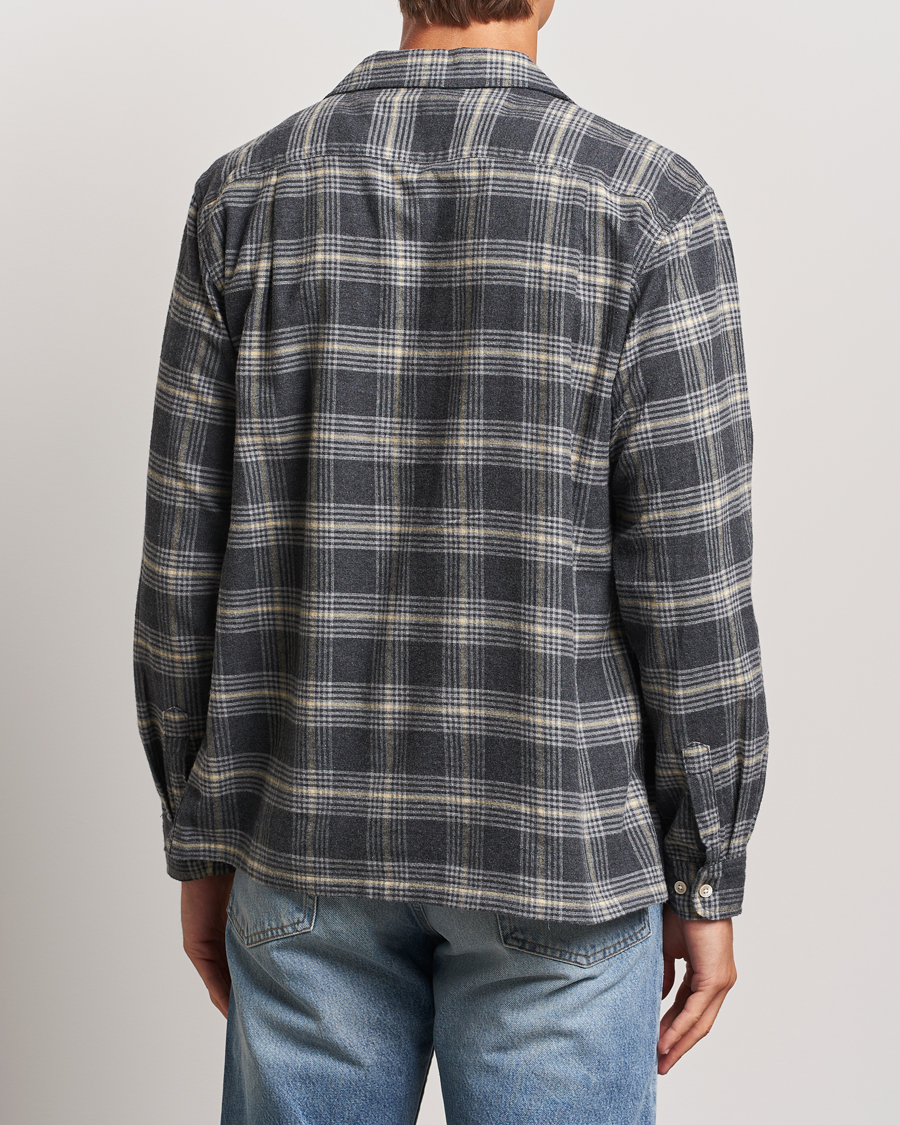 Hombres | Camisas | Sunflower | Flannel Pocket Shirt Grey Check
