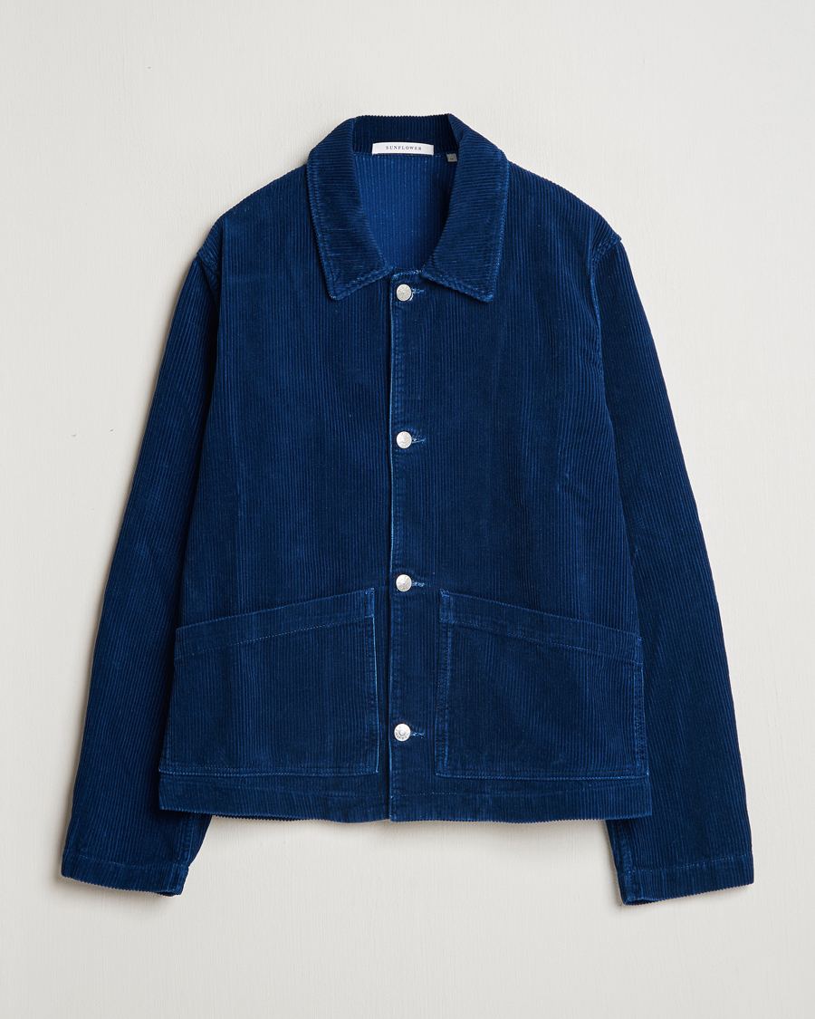 Hombres | Abrigos y chaquetas | Sunflower | Corduroy Worker Jacket Indigo
