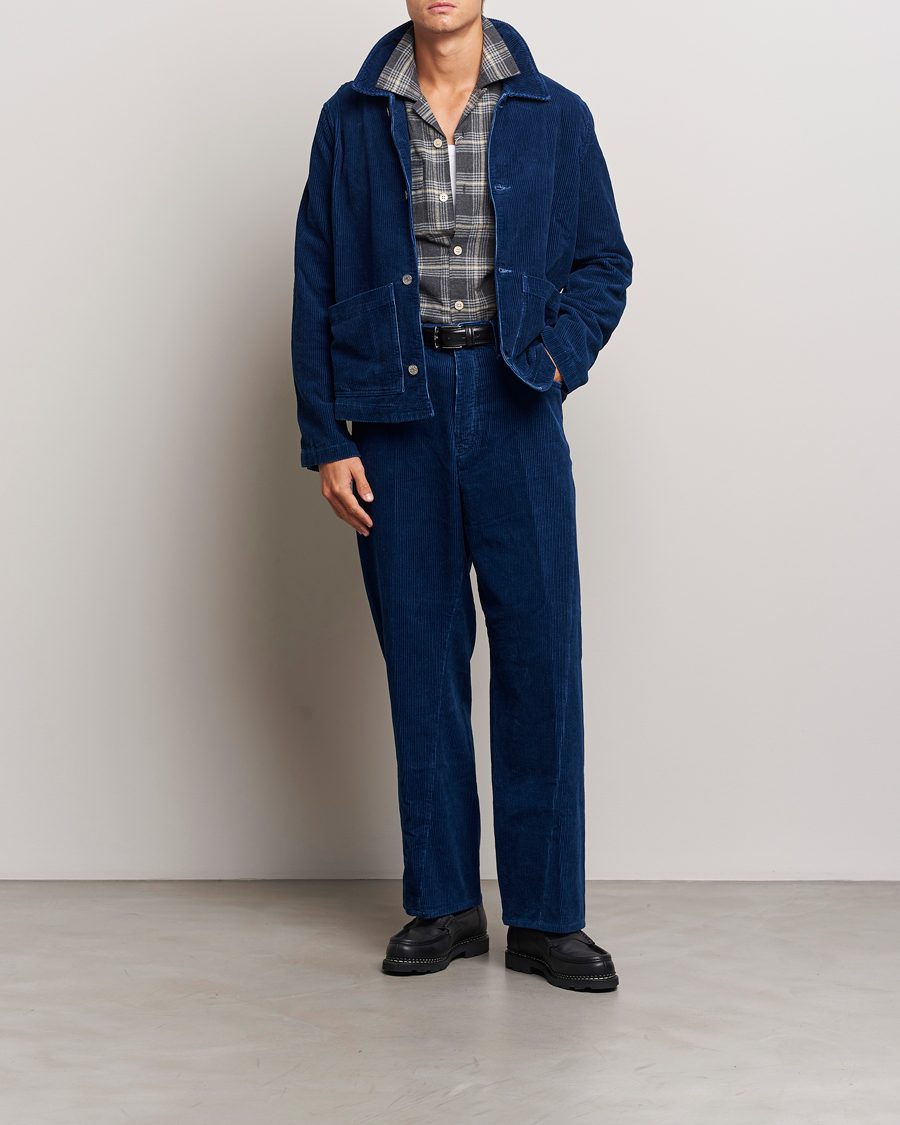 Hombres | Abrigos y chaquetas | Sunflower | Corduroy Worker Jacket Indigo