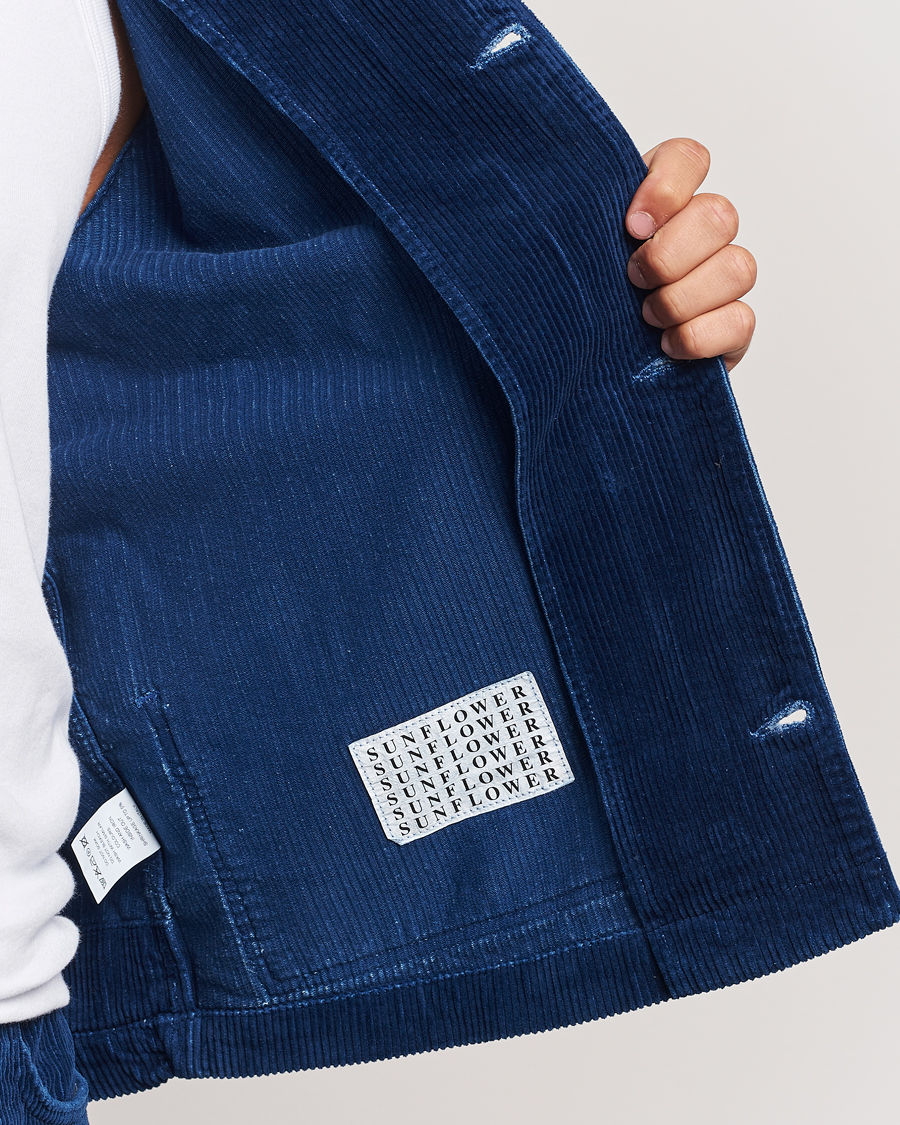 Hombres | Abrigos y chaquetas | Sunflower | Corduroy Worker Jacket Indigo