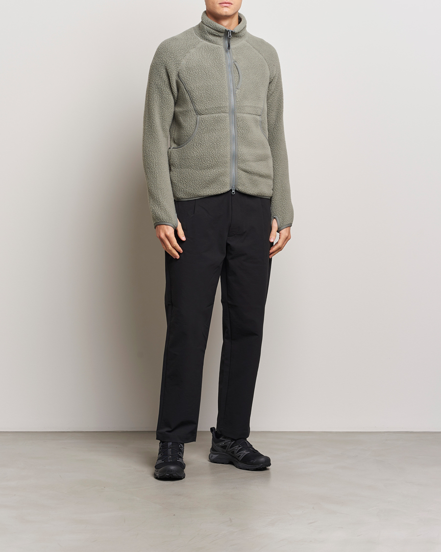 Hombres | Jerséis y prendas de punto | Snow Peak | Thermal Boa Fleece Jacket Grey