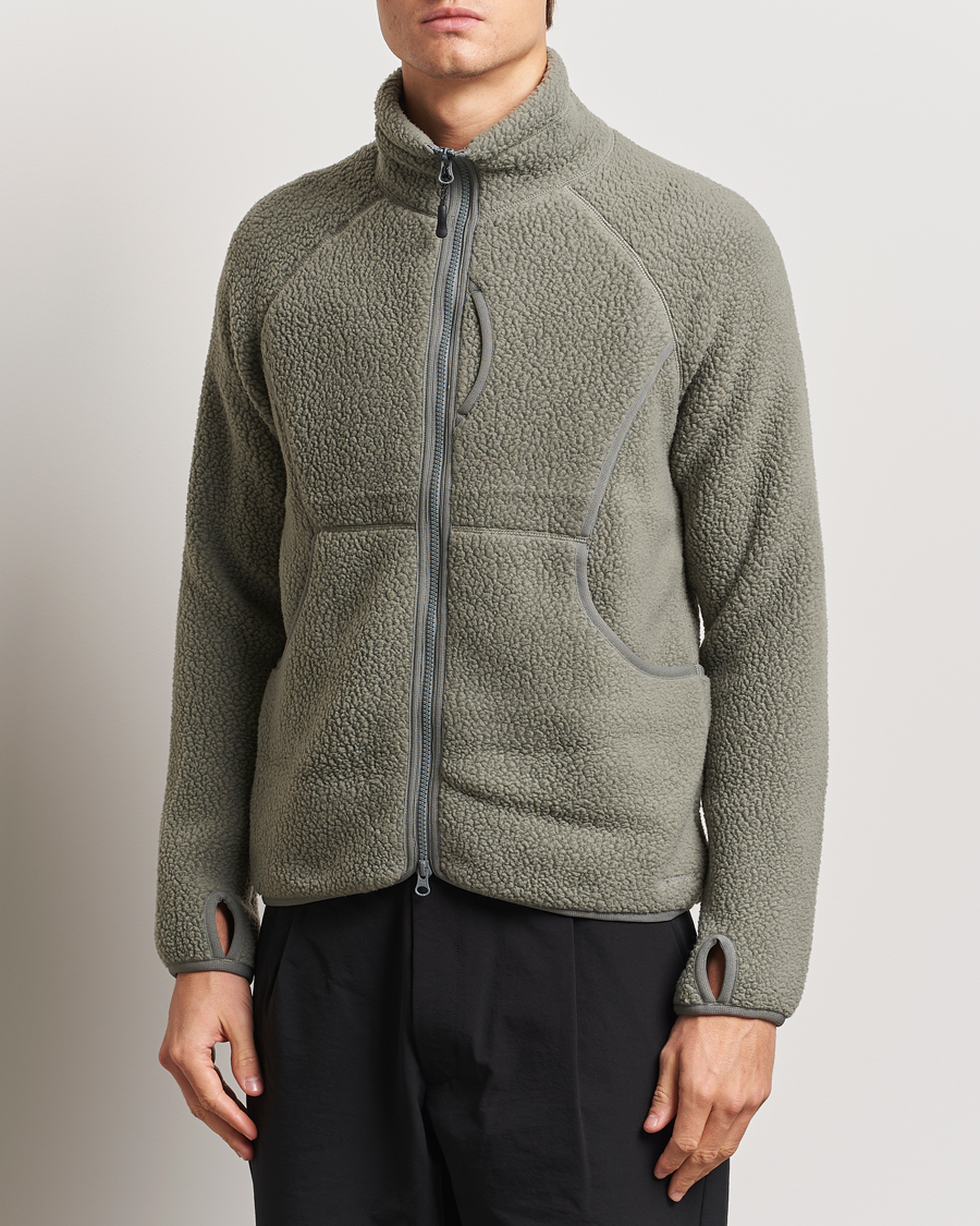 Hombres | Jerséis y prendas de punto | Snow Peak | Thermal Boa Fleece Jacket Grey