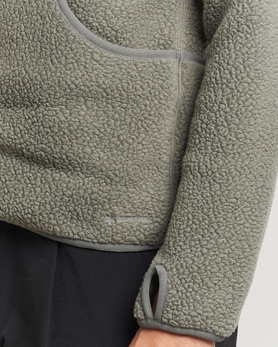 Hombres | Jerséis y prendas de punto | Snow Peak | Thermal Boa Fleece Jacket Grey