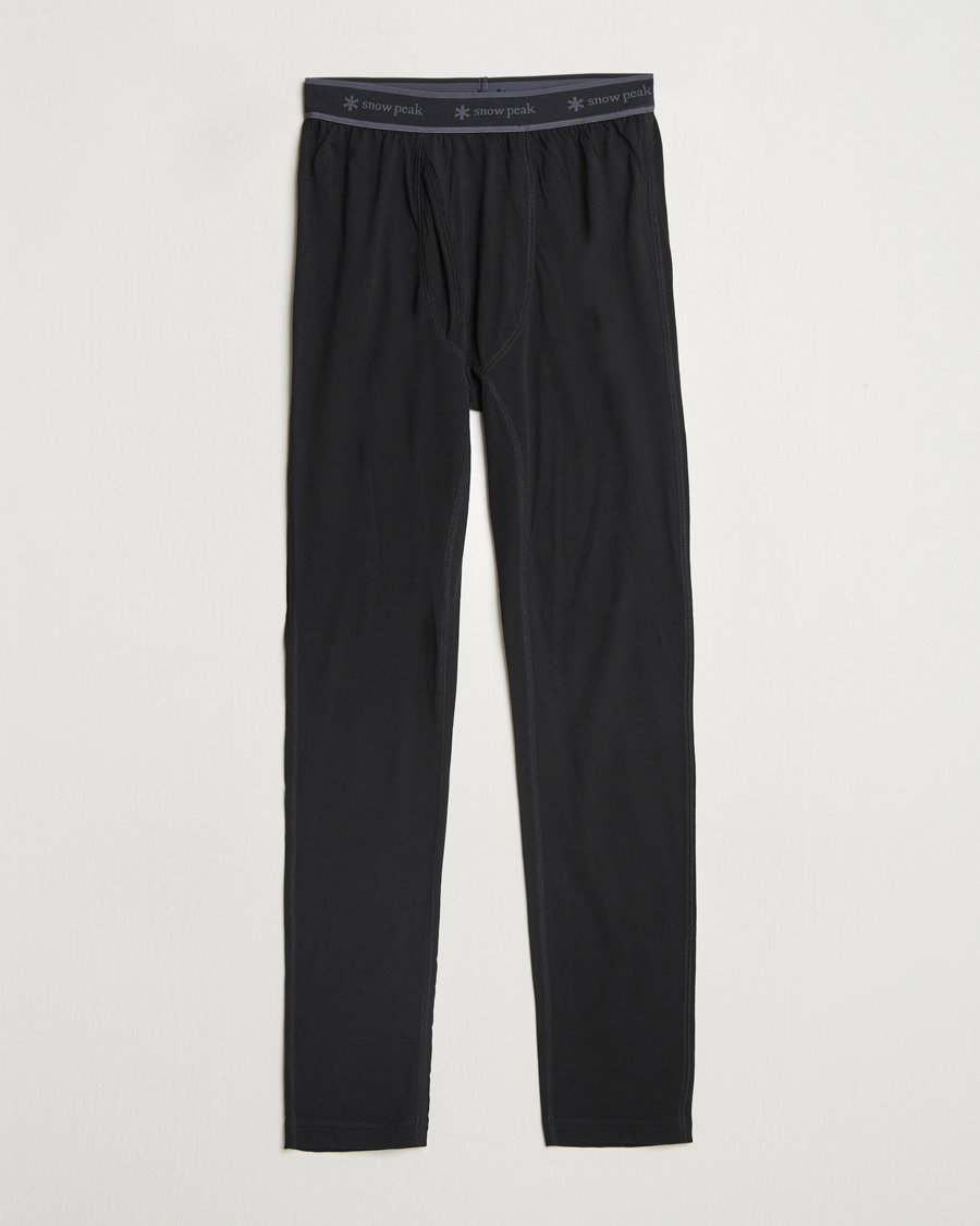 Hombres | Pantalones | Snow Peak | Merino Wool Tights Black