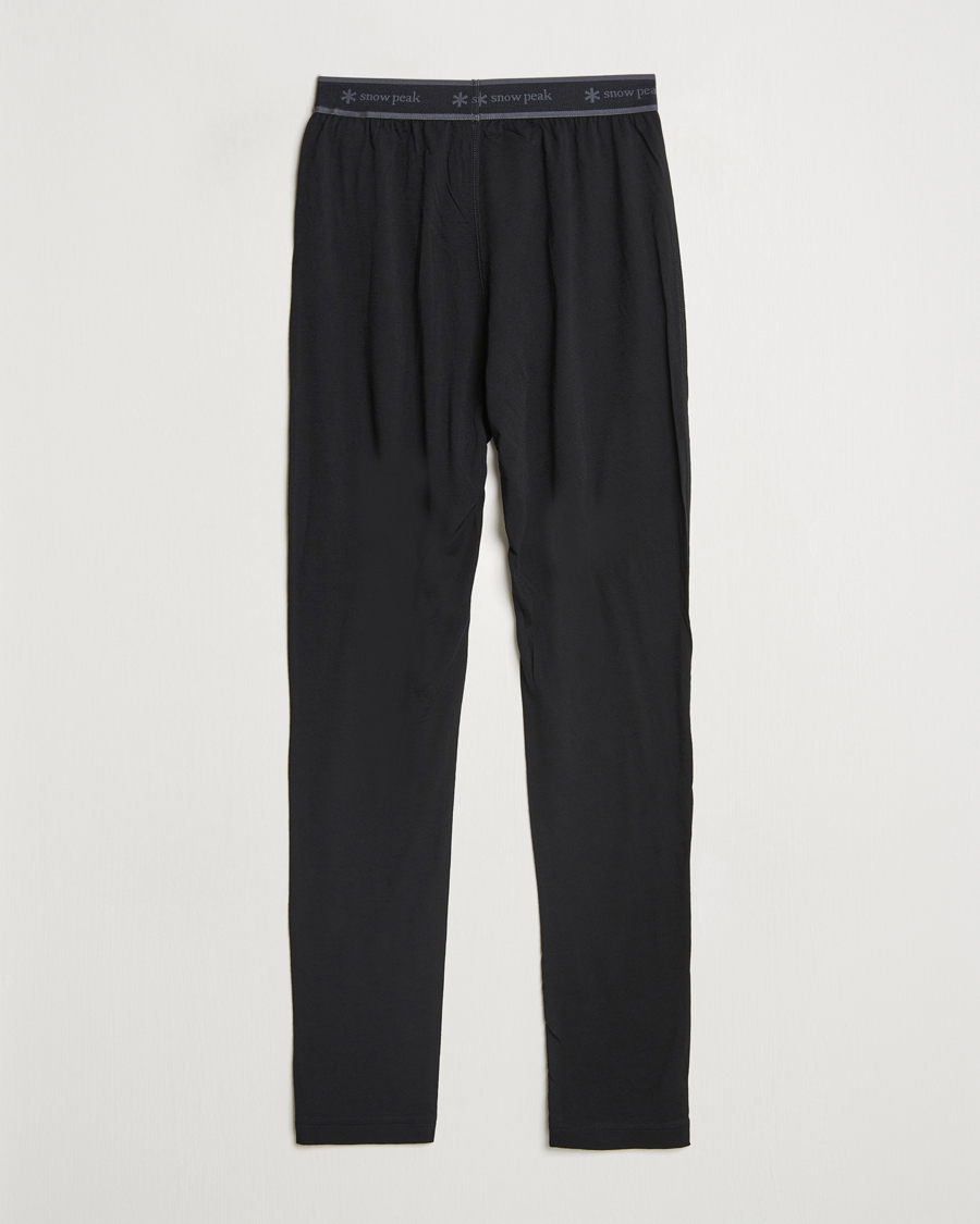 Hombres | Pantalones | Snow Peak | Merino Wool Tights Black