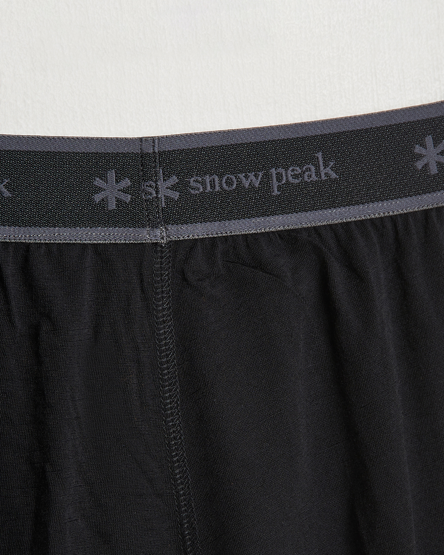 Hombres | Pantalones | Snow Peak | Merino Wool Tights Black
