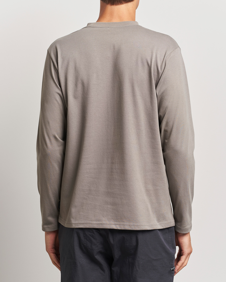 Hombres | Camisetas | Snow Peak | Onepoint Long Sleeve T-Shirt Greige