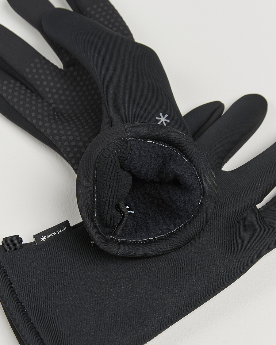 Hombres | Snow Peak GORE Windstopper Gloves Black | Snow Peak | GORE Windstopper Gloves Black