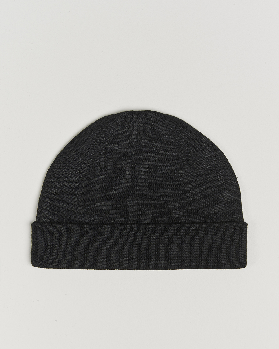 Hombres | Snow Peak Flat Knit Cap Black | Snow Peak | Flat Knit Cap Black
