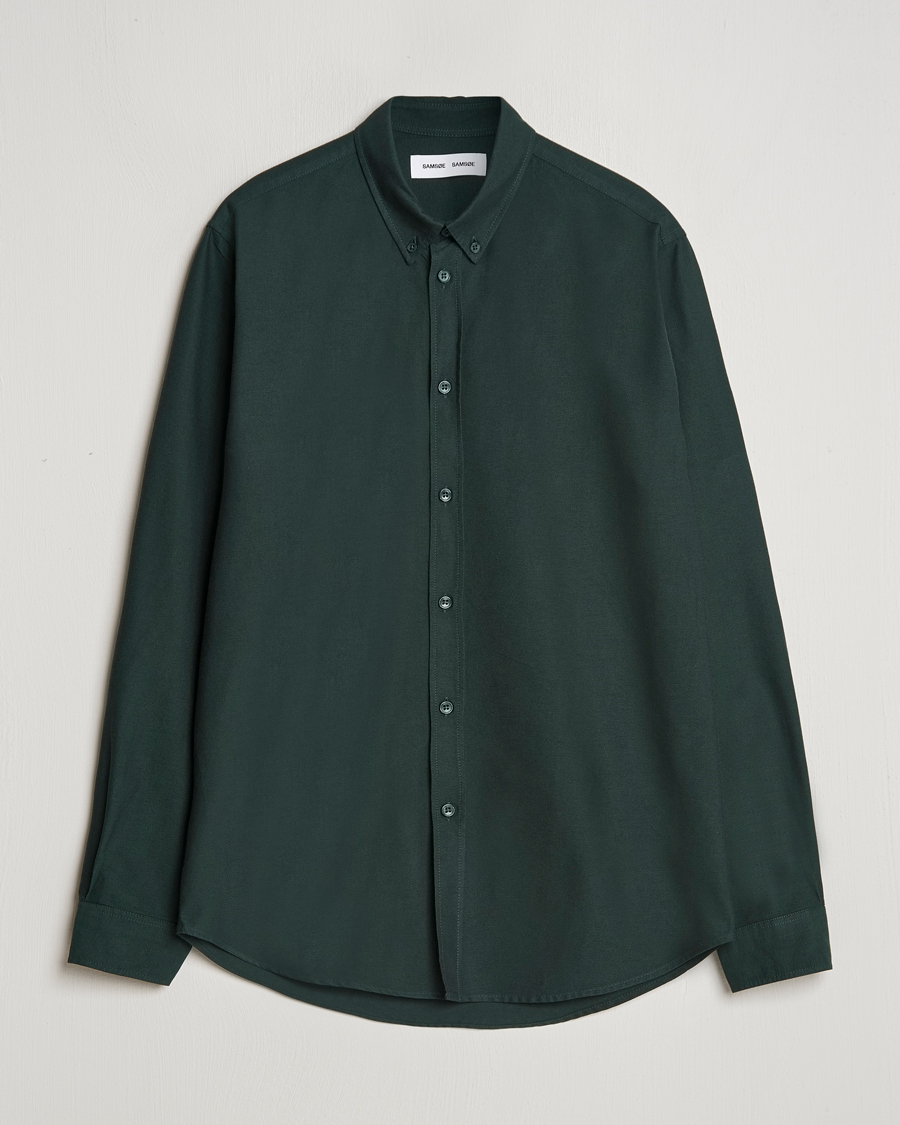 Hombres | Camisas | Samsøe Samsøe | Saliam Oxford Shirt Darkest Spruce