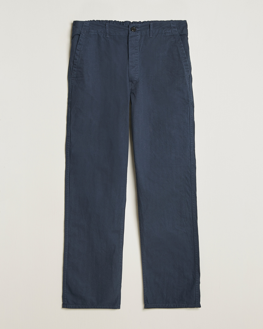 Hombres | Pantalones | orSlow | French Work Pants Navy