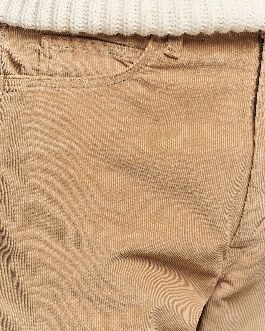 Hombres | Pantalones | orSlow | Shoe Cut Corduroy Pants Beige
