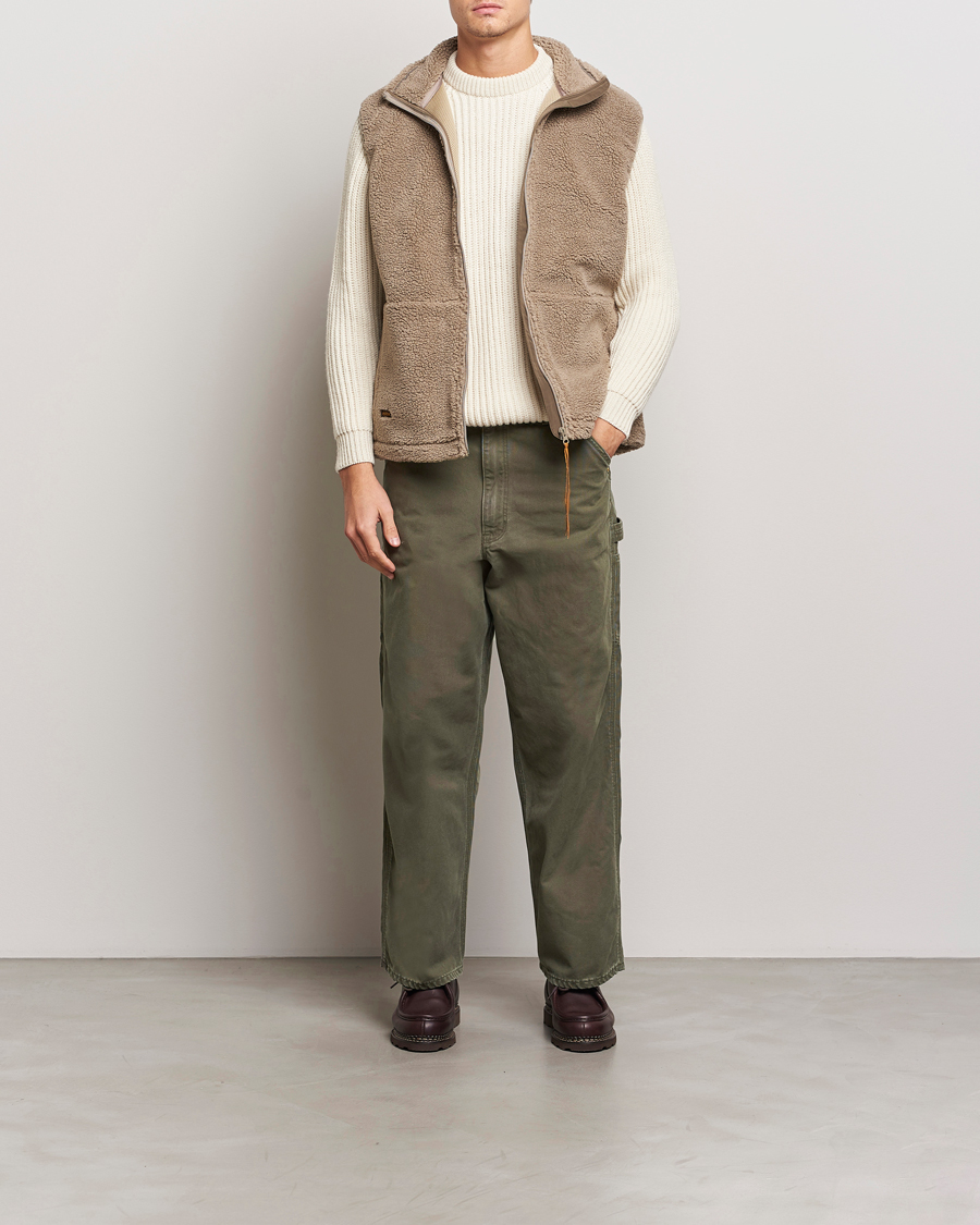 Hombres | Pantalones | orSlow | Dad Fit Painter Pants Army Green
