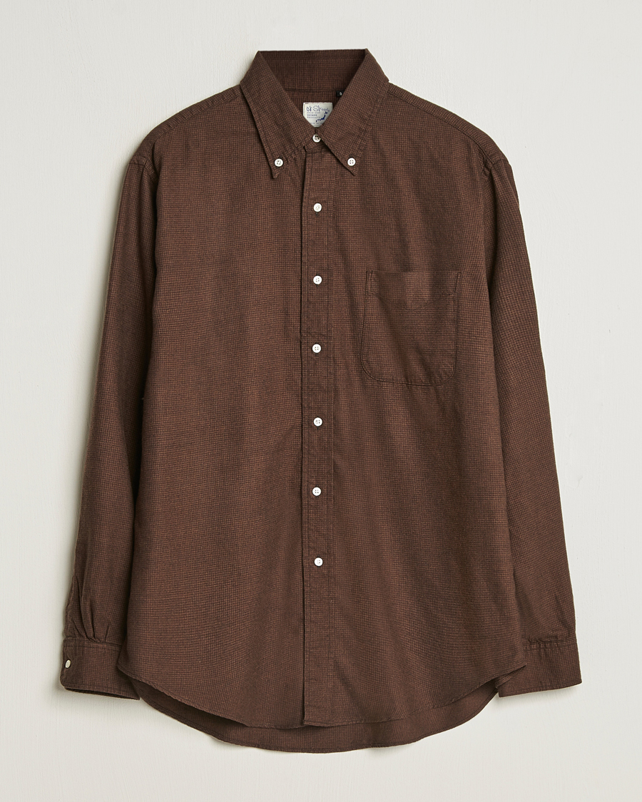 Hombres | Camisas | orSlow | Button Down Shirt Burgundy